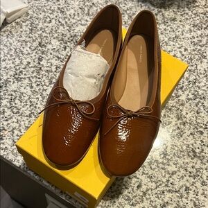 Mansur Gavriel Tan Leather Loafers